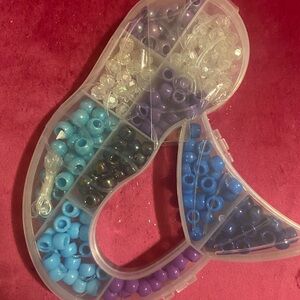 Vibrant Bead Set for Kids - Blue, Purple, and Clear